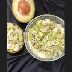 A picture of Avocado macaroni salad.