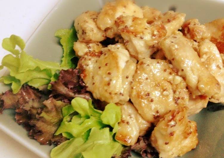 Step-by-Step Guide to Make Quick Pan-fried Chicken Breast with Mayonnaise and Mustard