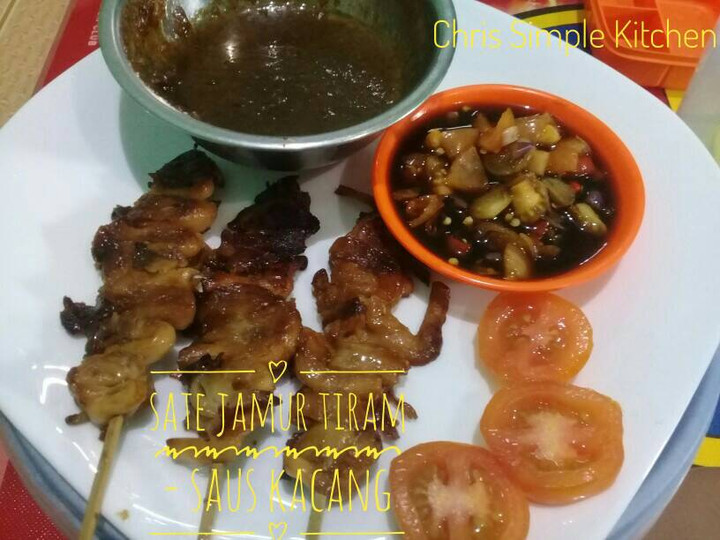 Wajib coba! Cara praktis buat Sate Jamur Tiram saus Kacang yang sesuai selera