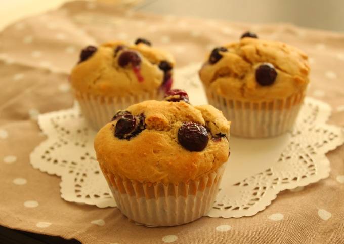 dairy free blueberry muffins recipe main photo