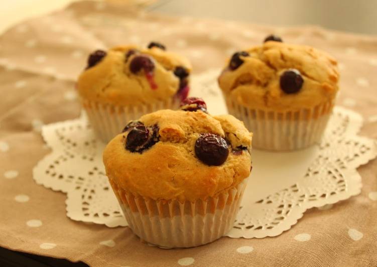 Steps to Make Favorite Dairy-free Blueberry Muffins