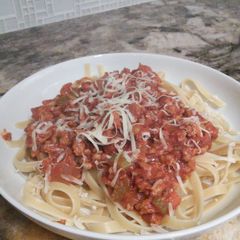 A picture of Turkey Bolognese.