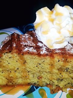 A picture of Poppy Seed Cinnamon Cake.