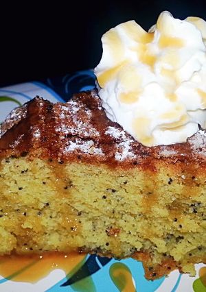 A picture of Poppy Seed Cinnamon Cake.