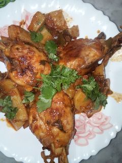 صورة لوصفة دجاج محمر في الفرن