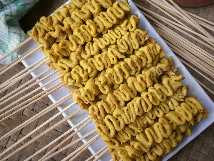 Cara Mudah Membikin Resep Sate Usus Bumbu Kuning yang  Bikin Ketagihan Anti Ribet, Bikin Ngiler