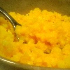 A picture of A Pretty Yellow Egg Soboro (for Bento).