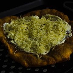 “Langos” The Hungarian fried bread A picture of “Langos” The Hungarian fried bread.