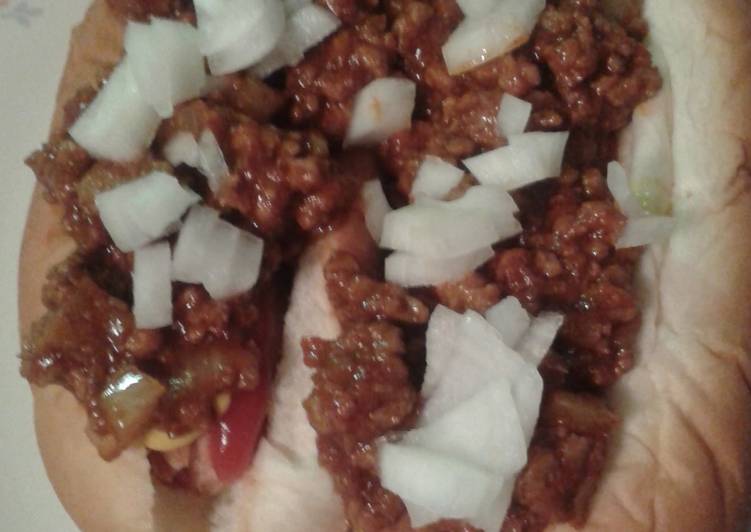 Easiest Way to Prepare Any-night-of-the-week Hotdog chilli