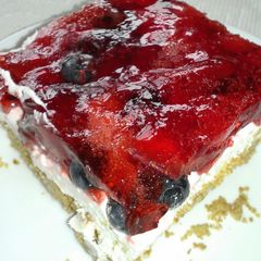 A picture of Glazed Berry Squares.