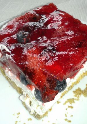 A picture of Glazed Berry Squares.
