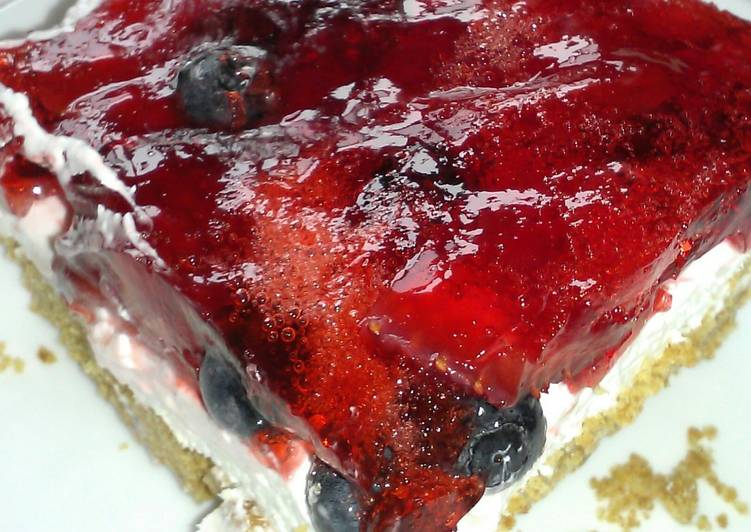 Recipe of Homemade Glazed Berry Squares