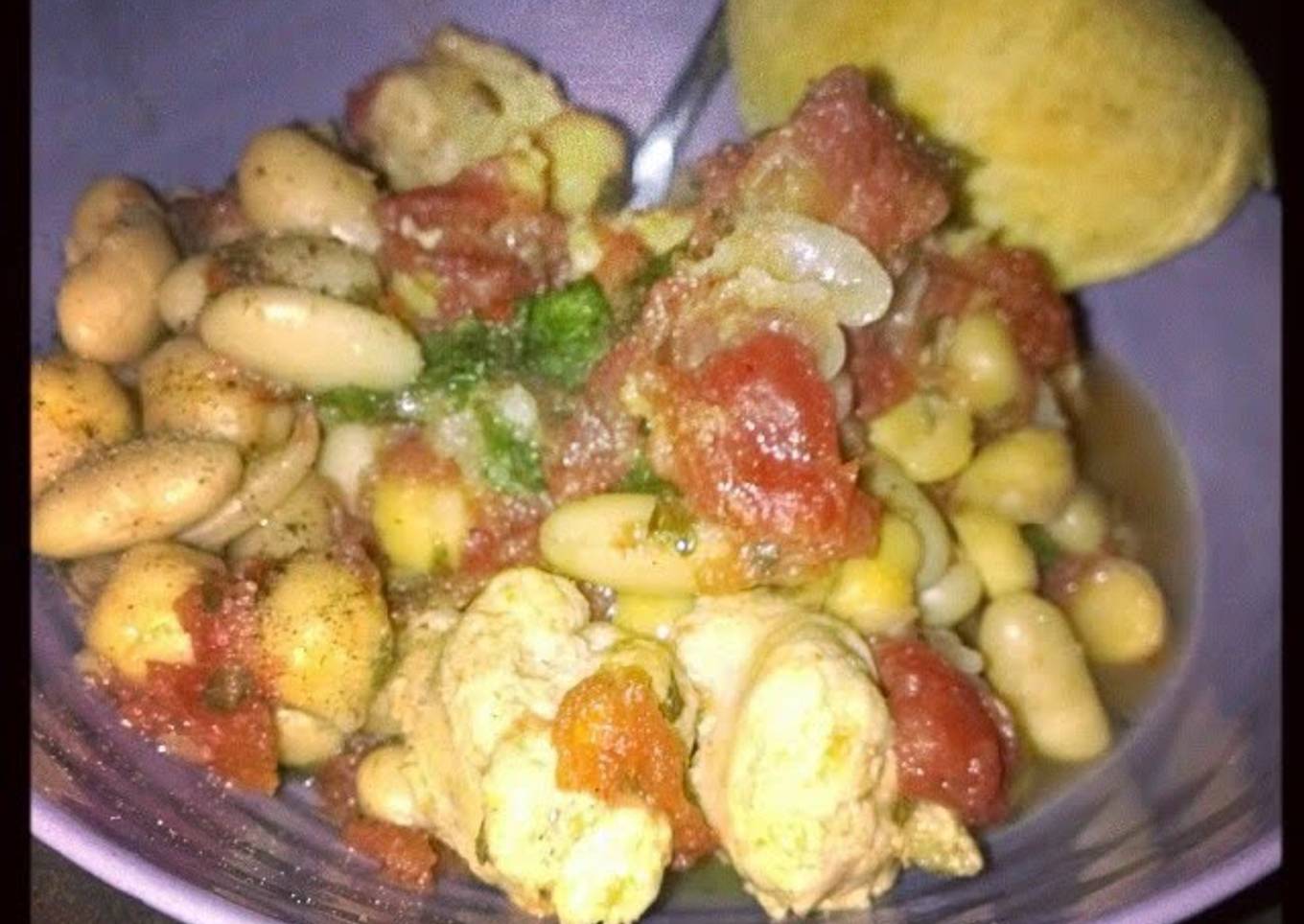 Chicken Sausage With Beans And Escarole