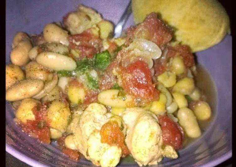 Chicken Sausage With Beans And Escarole