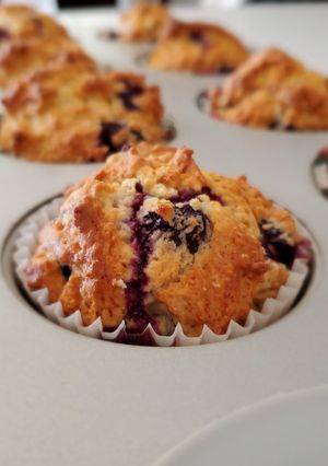 A picture of Blueberry Muffins.