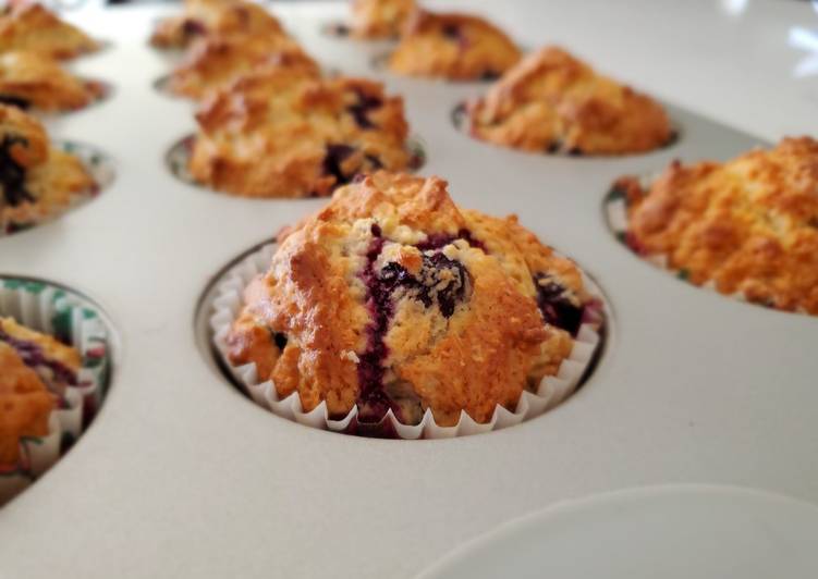 Recipe of Super Quick Homemade Blueberry Muffins