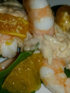 A picture of Sig's Prawn and Mandarin Pasta Salad.