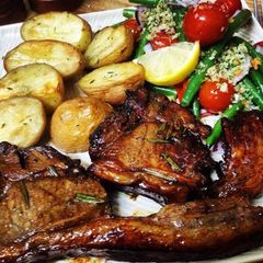A picture of Sweet Marinated Lamb Chops.