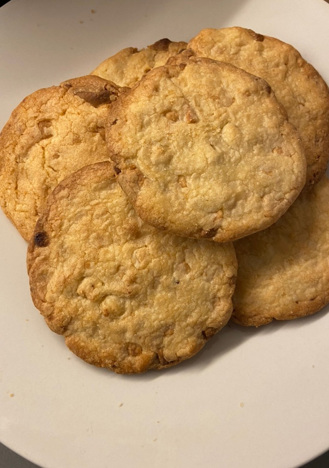 Una foto de Cookies de chocolate blanco