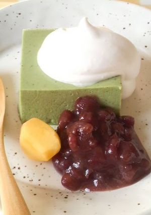 A picture of Matcha Bavarois.
