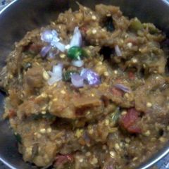 kerala style baigan ka bharta A picture of kerala style baigan ka bharta.