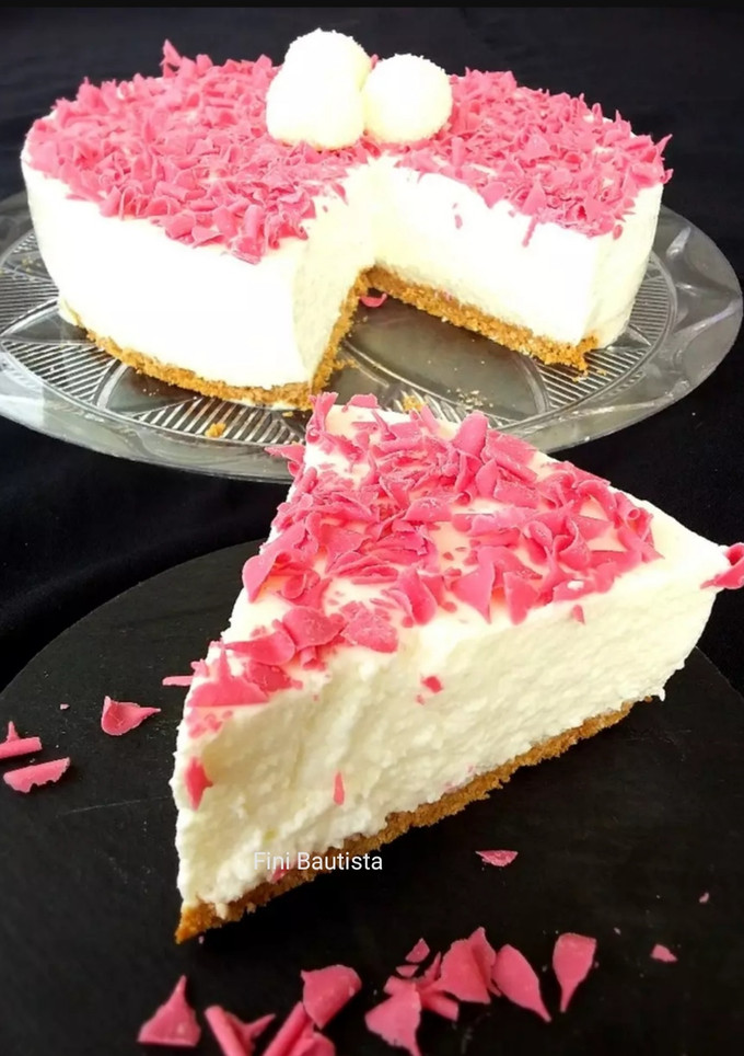 Una foto de Tarta de yogur y coco sin horno