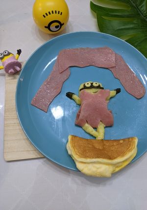 A picture of Minion Mashed Potato with Souffle Egg (Dance to your own rythmn).