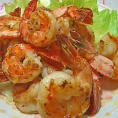 A picture of Hawaiian Style Garlic Shrimp.