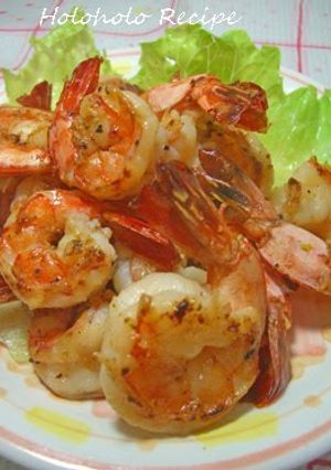 A picture of Hawaiian Style Garlic Shrimp.