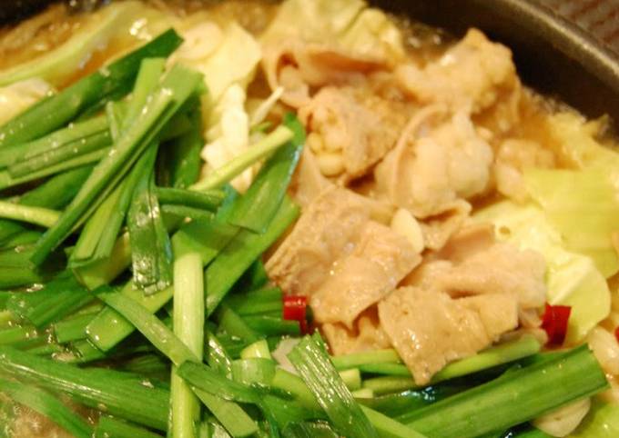 Delicious Motsu Nabe (Pig Offal Hotpot) - A Speciality of Hakata