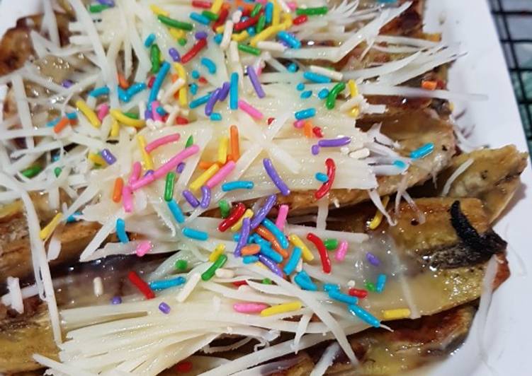 Resep Pisang panggang keju susu yang Bisa Manjain Lidah
