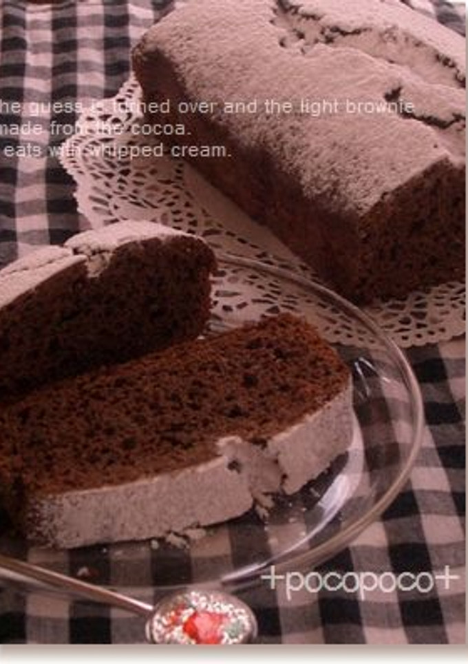 A picture of Crispy and Light Cocoa Brownies.