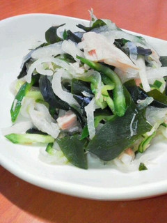 A picture of Japanese-style Salad with Daikon Radish and Tuna.