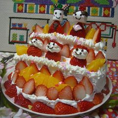 A picture of For Hinamatsuri (Doll's Festival): A Doll Tier Cake!.