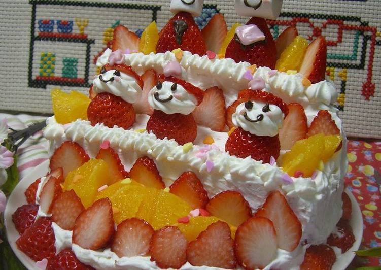 Easiest Way to Prepare Speedy For Hinamatsuri (Doll&#39;s Festival): A Doll Tier Cake!