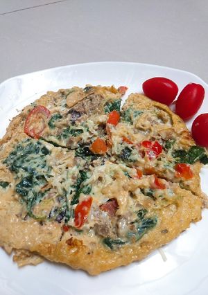 Foto resep Telur Dadar Bayam Keju