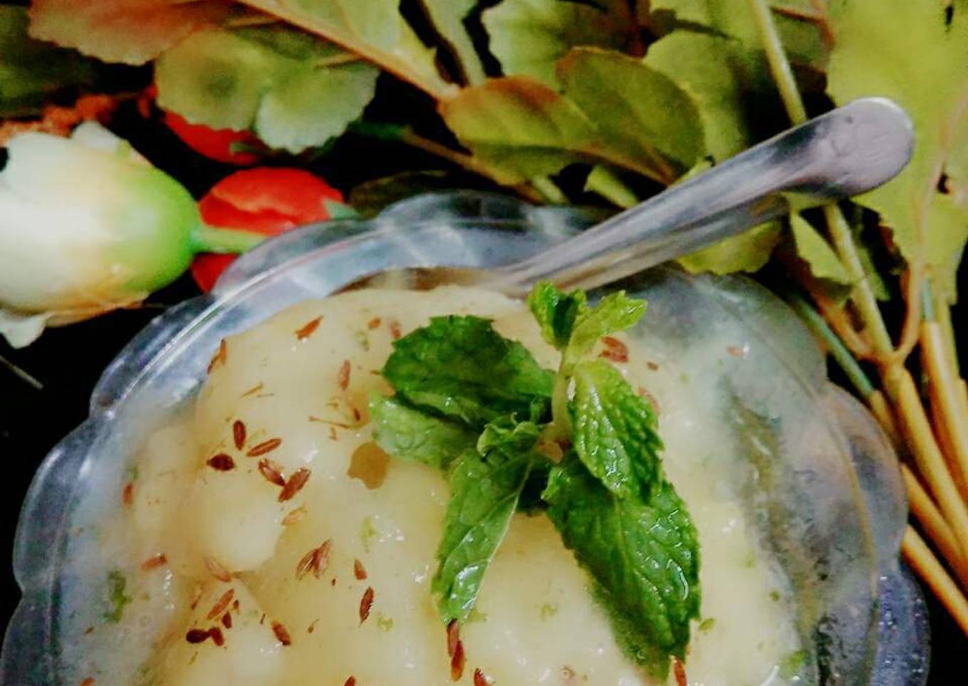 Raw mango ice cream