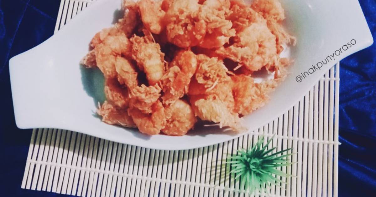 Resep Udang Goreng Tepung Krispy Nya Tahan Lama Oleh Oktaviani Bund Keyl Cookpad