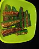 Masala okra with dry coconut