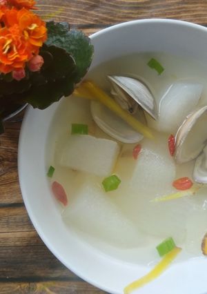 【享瘦人生】冬瓜蛤蜊湯(15分鐘快速上湯) 的食譜成品照片