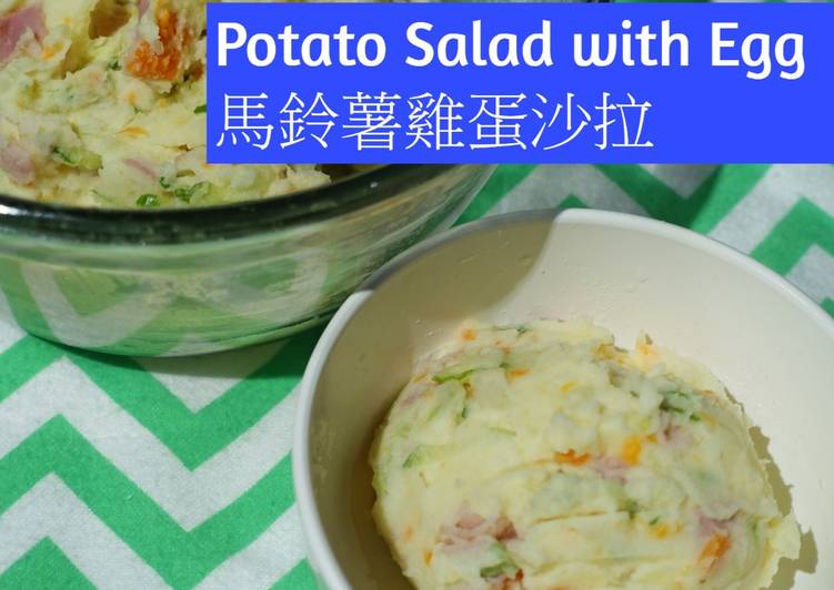 Steps to Prepare Super Quick Homemade Potato Salad with Egg