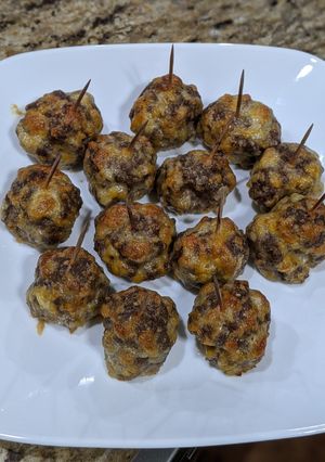 A picture of Keto Cheeseburger Meatballs.
