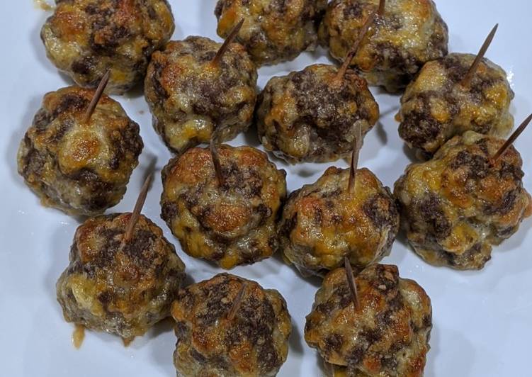 Keto Cheeseburger Meatballs Keto Cheeseburger Meatballs