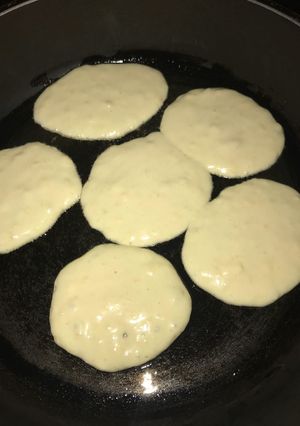 Una foto de Hot cake sin tacc de banana