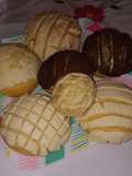 Conchas blancas y de chocolate