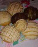 Conchas blancas y de chocolate