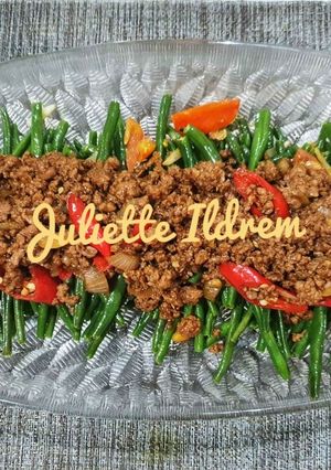 Foto resep Tumis baby buncis daging