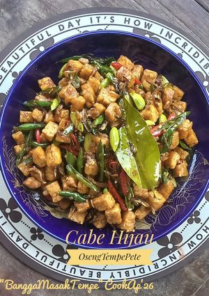 Foto resep Oseng Tempe Pete Teri Cabai Hijau 🌶