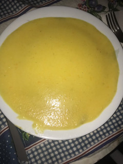 Una foto de Puré de calabacín/crema de calabacín