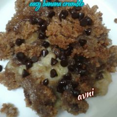 A picture of Easy banana crumble.